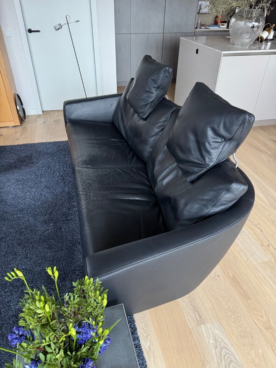 Image 1 of Divano FSM Sesam a 3 posti, pelle A Paris 89 (blu scuro).