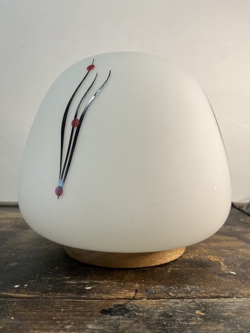 Vintage japandi mushroom table lamp