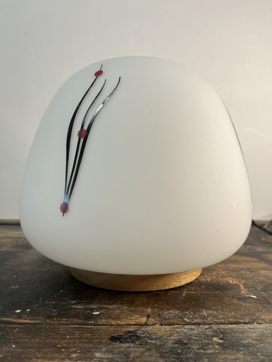 Image 1 of Vintage japandi mushroom tafel lamp