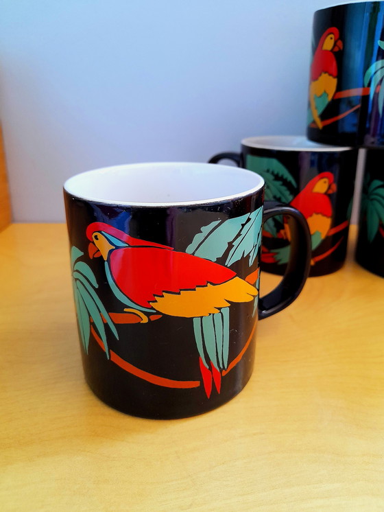 Image 1 of Mugs Klin craft Staffordshire, Coloroll 1980.