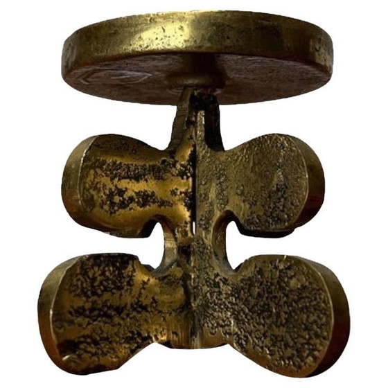 Set da tavola brutalista in bronzo argentato di Morbelli, Italia, anni '70 – Arte, Scrivanie (photo 2 of 18)
