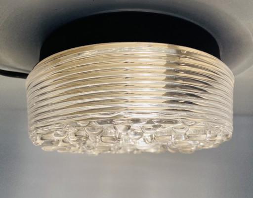 Vintage Glasierte Mid Century Plafondlampe