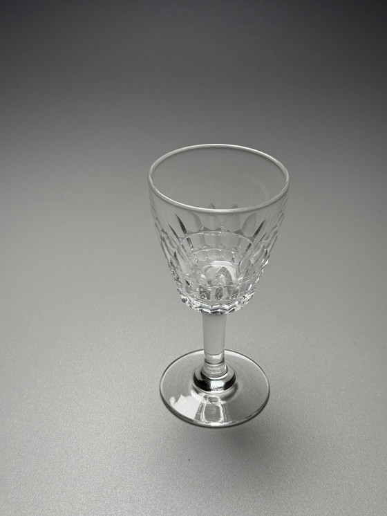 Image 1 of Val Saint Lambert "Service Mery" anni '40 - Set di 8 bicchieri da vino da dessert o da porto in cristallo