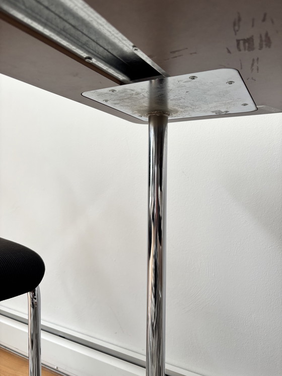 Image 1 of Complete Gispen vintage design '07 table + 6 chairs