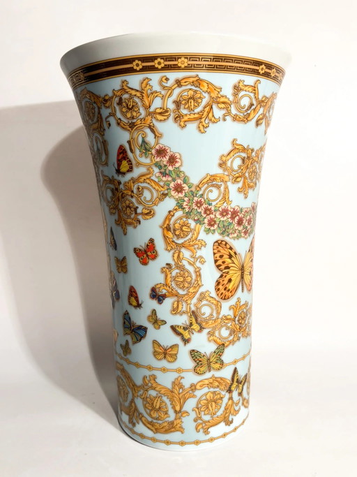 Vase en céramique 'Le Jardin De Versace' par Versace pour Rosenthal années 90