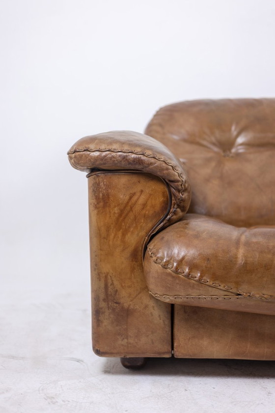 Image 1 of Maison De Sede. Two seater sofa in buffalo leather. 1970s.