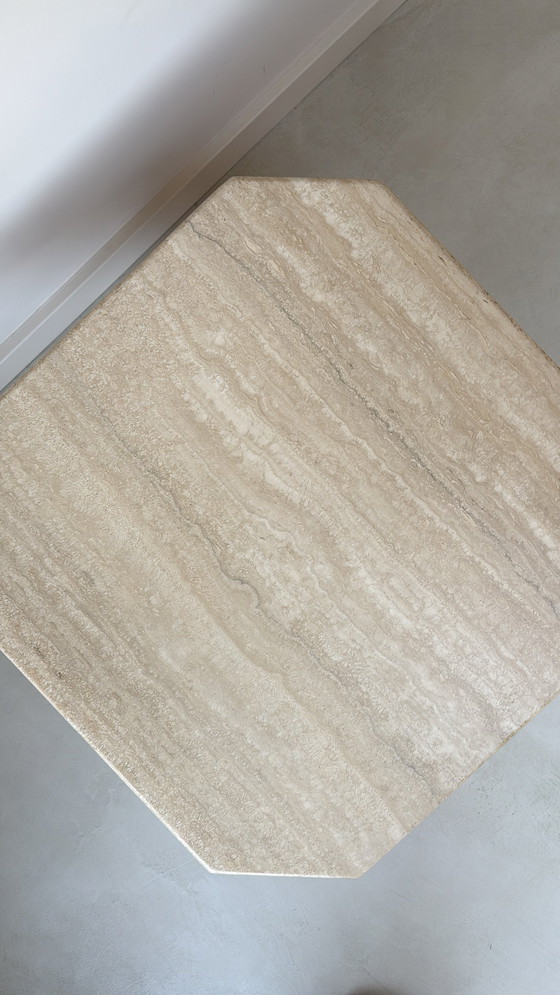 Image 1 of Vintage Italiaanse travertine salontafel