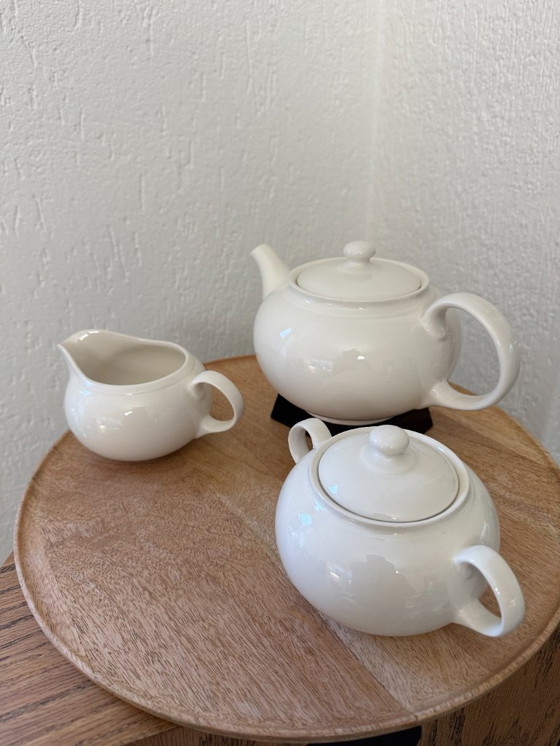 Image 1 of Théière/cafetière Barratts, sucrier et pot à lait/crème