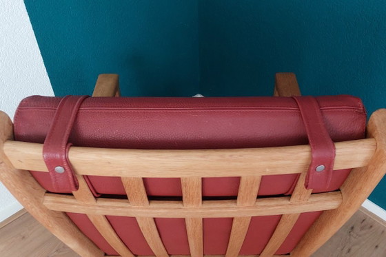 Image 1 of Fauteuil lounge à dossier haut Hans Wegner GE 265 pour Getama.