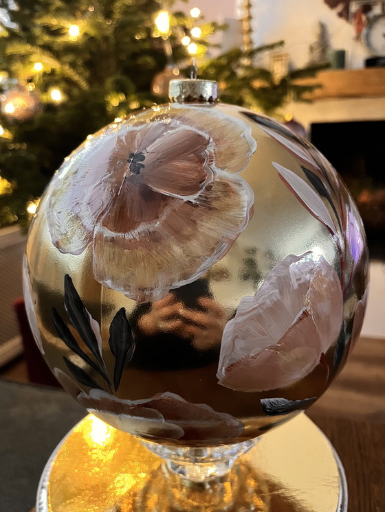 Image 1 of Handbemalte GROSSE Weihnachtskugel