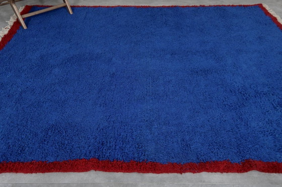 Image 1 of Tappeto marocchino in lana blu, annodato a mano – ORDINA ORA