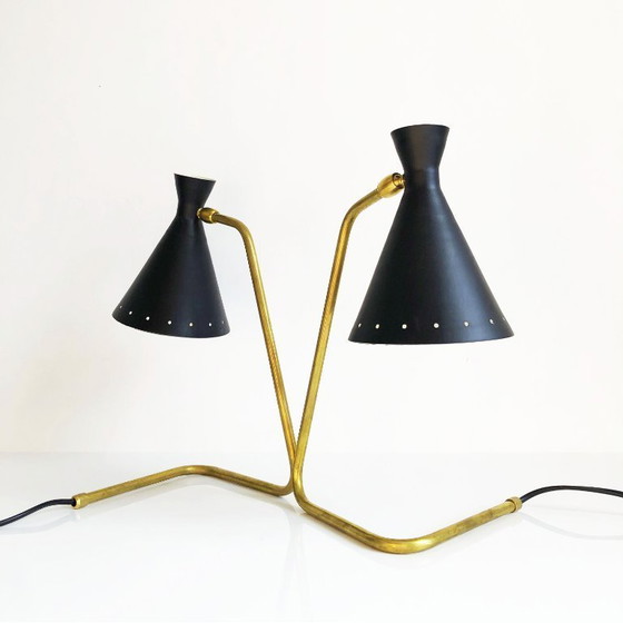 Image 1 of Een paar Cocotte-lampen, design uit de jaren 1950.