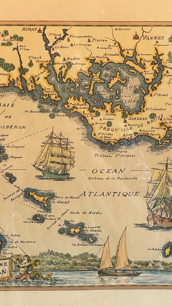 Image 1 of Vintage Atlantic OCEAN GOLD SCHEDA PIEGATA