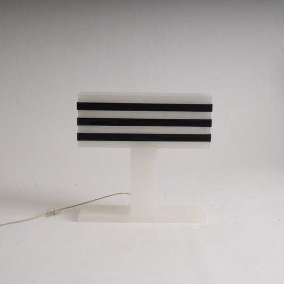 Image 1 of Modernist Plexiglas Table Lamp