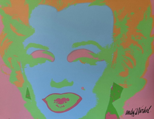 1986 Carnegie Museum of Art After Andy Warhol "Light Blue - Hand Numbered" Lithograph