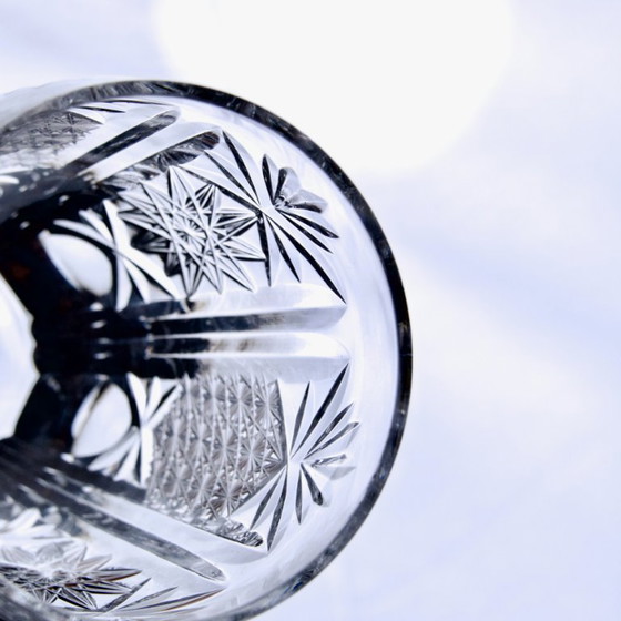 Image 1 of 7 antieke geslepen kristallen longdrinkglazen