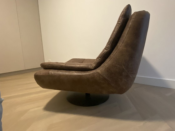 Image 1 of Swivel armchair Cooper Captains Chair leather Africa Tabac