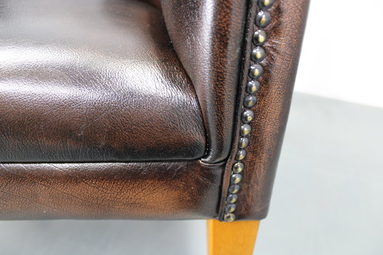 Image 1 of Vintage leren fauteuil, Tsjecho-Slowakije