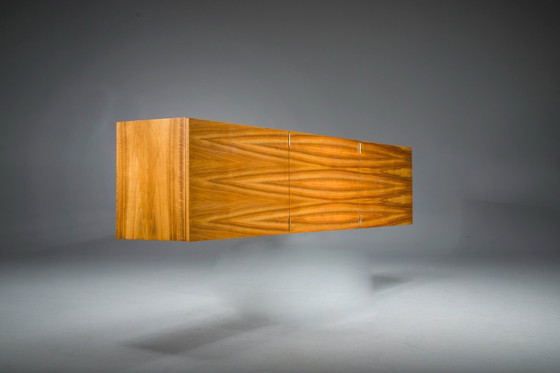 Image 1 of  Vintage wandkast in notenhout, 1960