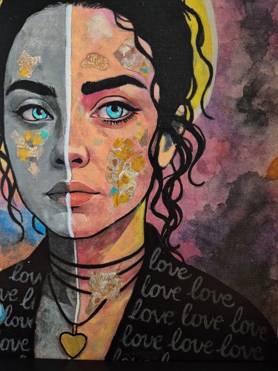 Image 1 of Unknown mixed-media painting