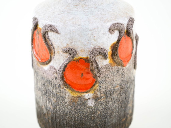 Vase en céramique, design allemand, années 1960, fabriqué par Strehla, Multicolore (photo 6 sur 8)