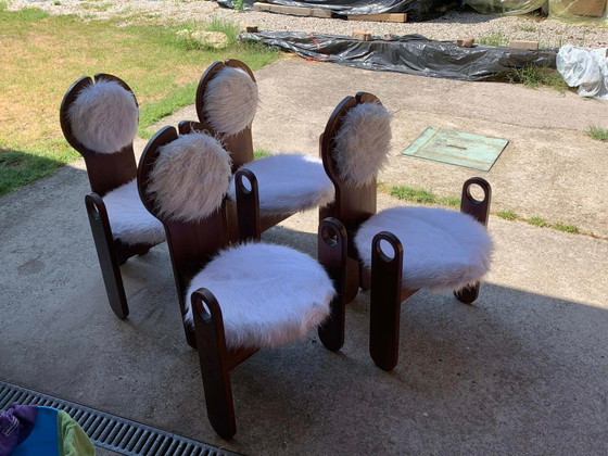Vintage Dining Chairs by Szedleczky, 1970s, Set of 4 (photo 10 of 16)