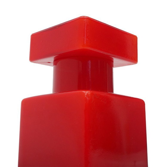 Image 1 of Botella de vidrio rojo de Luciano Vistosi para Vistosi, años 60