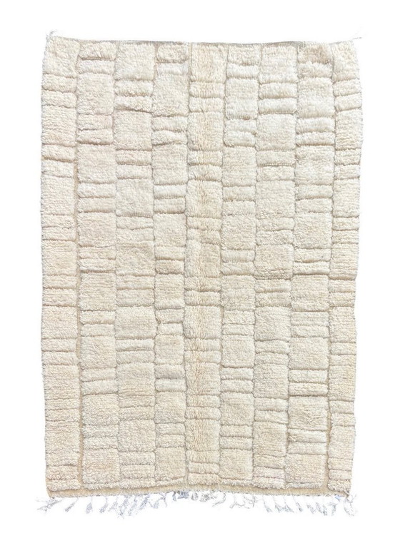 Tappeto marocchino in lana Mrirt 180x260 cm – Tappeto berbero avorio fatto a mano – Tappeto marocchino (photo 2 of 10)