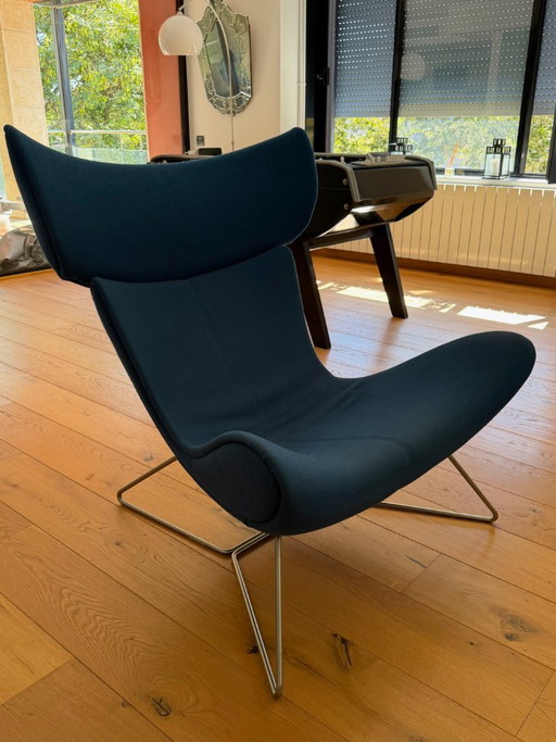 BoConcept Imola Armchair by Henrik Petersen - Petrol Blue Fabric
