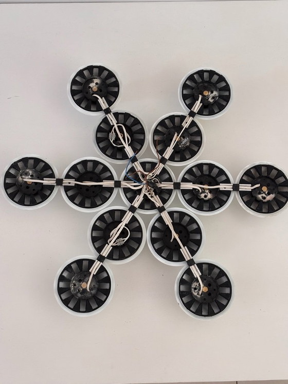 Image 1 of Komposition aus 13 Teti Vico Magistretti Wandleuchten für Artemide, 1970, ABS Space Age