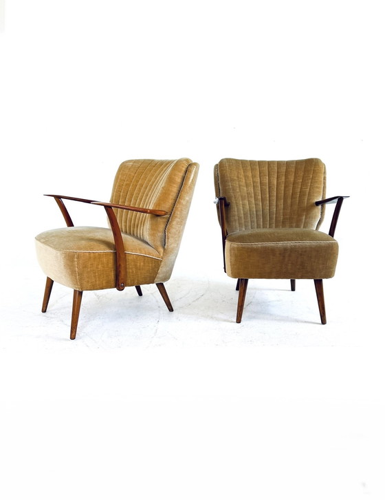 Image 1 of Ensemble de 2 fauteuils de cocktail Vintage 1960s