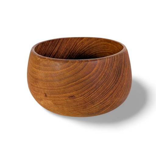 2er Set Vintage Holzbowl Schüssel Teak Schale danish Design Tapas