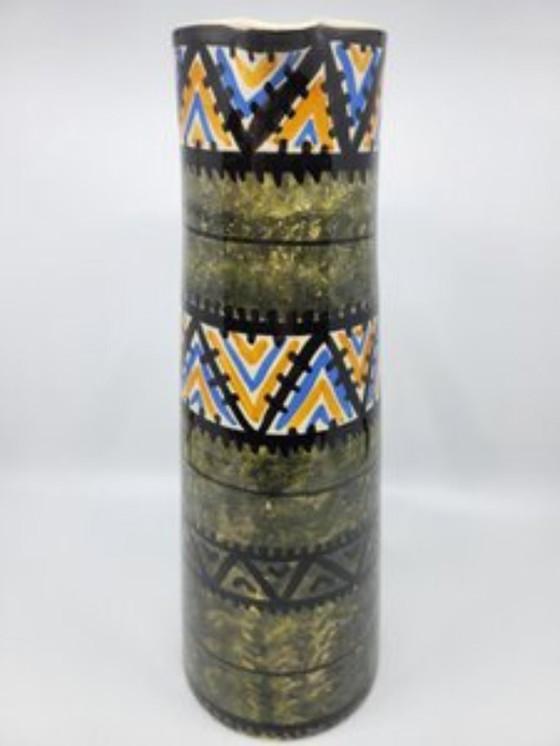 Image 1 of Vaso Pichet Kercy Quimper di Simone Carrié per Elchinger Francia 1950