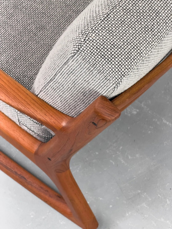 Senator Rocking Chair in Teak by Ole Wanscher for Cado, 1974, Wool, Mid Century Modern (photo 24 of 31)