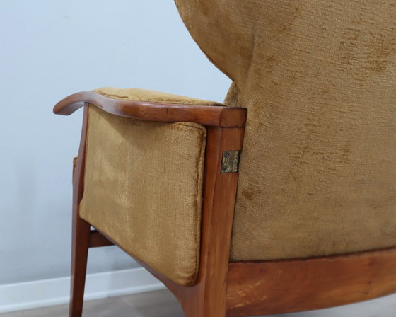 Image 1 of 1950s Camea Italian reclining armchairs dralon velvet, set of 2