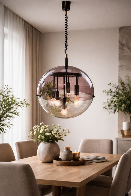 Space Age with this beautiful globe lamp, attributed to Raak.