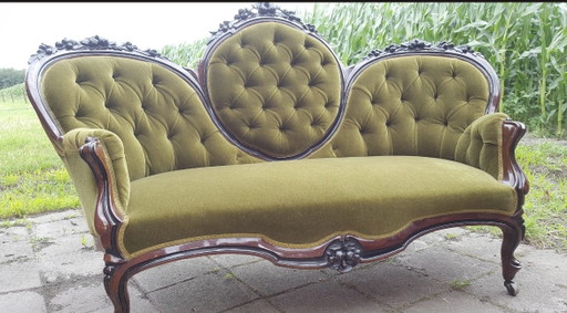 Biedermeier barok bank