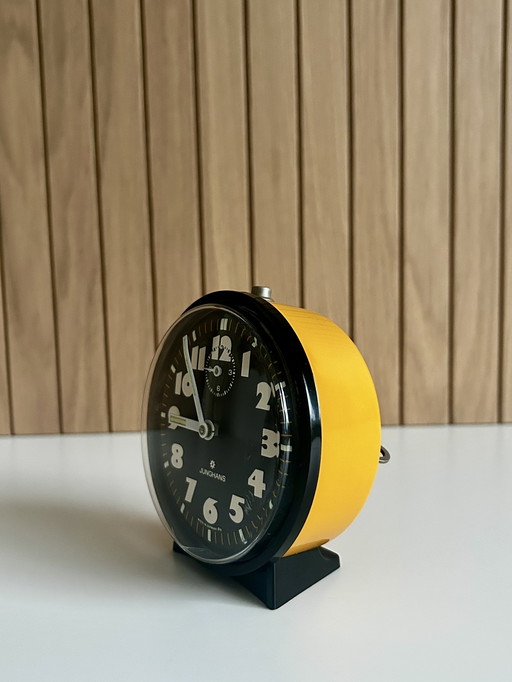 Réveil mécanique vintage de marque Junghans, Allemagne (années 1960-1970)