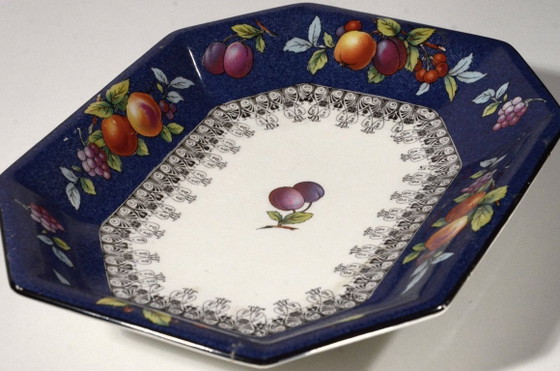 Plat Décoratif en Porcelaine Fine Wegdwood & Co, 26x19cm, Rare, État Moyen, 26cm – Wedgwood, Art de la table (photo 5 of 5)