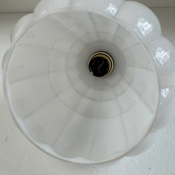 Antieke vintage wandlamp van opaalglas – Wandlampen (photo 3 of 8)