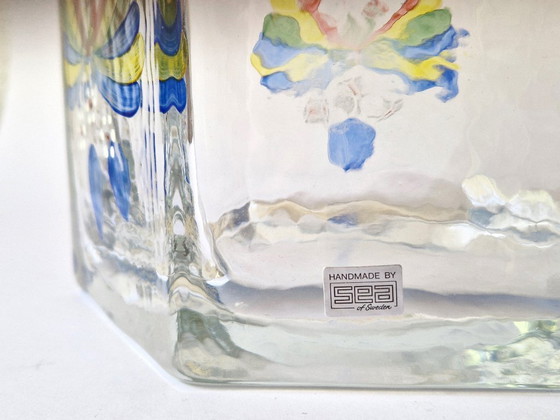 Image 1 of Sea Kosta - Bol peint à la main par Renate Stock - Signé