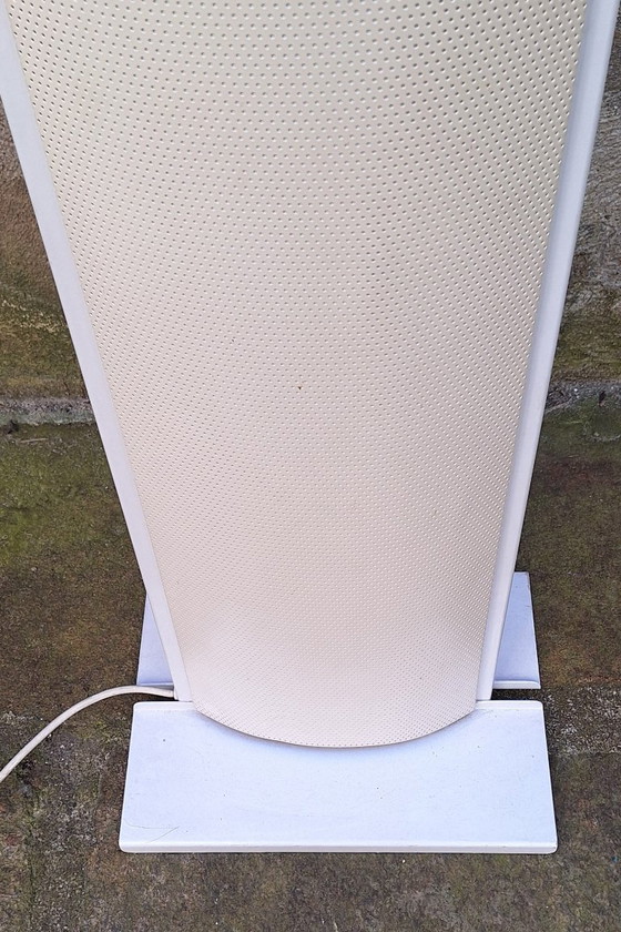 Image 1 of Relco halogeen vloerlamp van geperforeerd metaal uit de jaren 80
