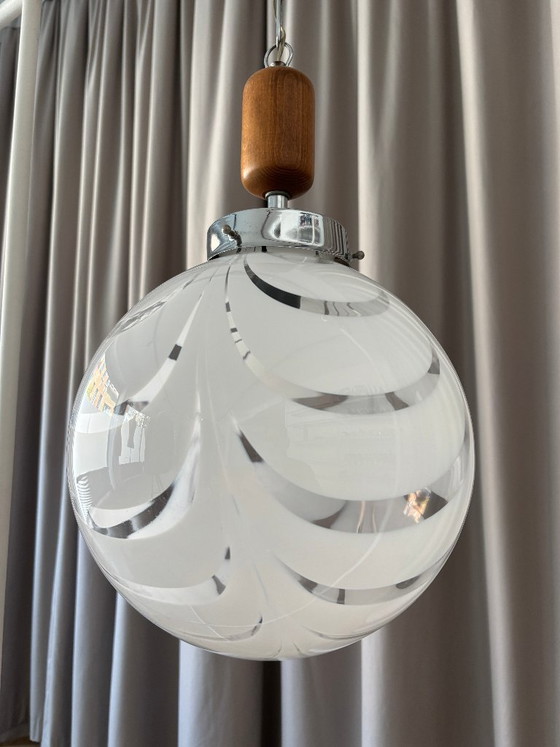 Vintage Murano Glass Pendant Lamp – 1970s (photo 9 of 18)