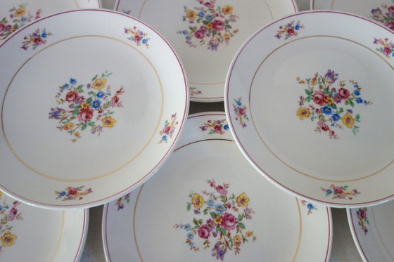 8 Gien Dessertborden circa 1940 – Servies, Porcelain (photo 3 of 8)