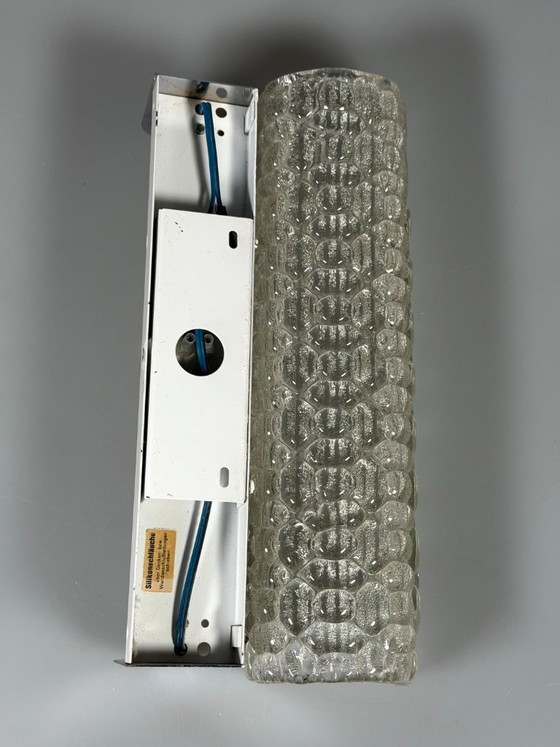 Image 1 of 60er 70er Jahre Wandleuchte Wandlampe Wall Sconce Eis Glas Space Age Design