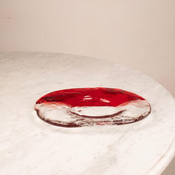 Renato Toso Murano Glas Valet Tray, Rot & Transparent, Italien, 1960er – Dekorative Objekte (photo 18 of 23)