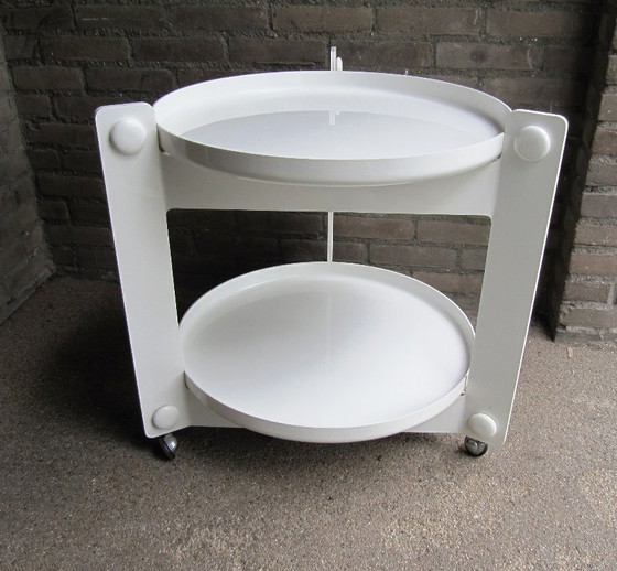 Image 1 of Design Kunststof Trolley, Luigi Massoni voor Guzzini, 70’s