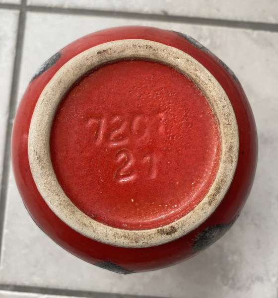 Image 1 of Jarrón de lava roja de Jopeko modelo 7201-21