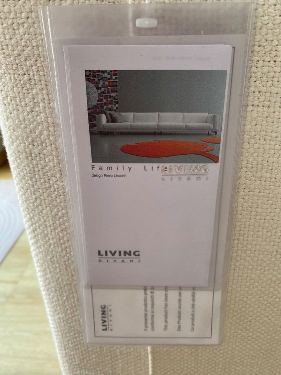 LIVING DIVANI Family Life Sofa + Pouf | Design Classic | Cream – Modular sofas, Textile (photo 12 of 13)