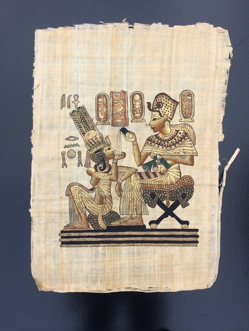 Large Papyrus (65 x 45 cm) 'Royal Couple'